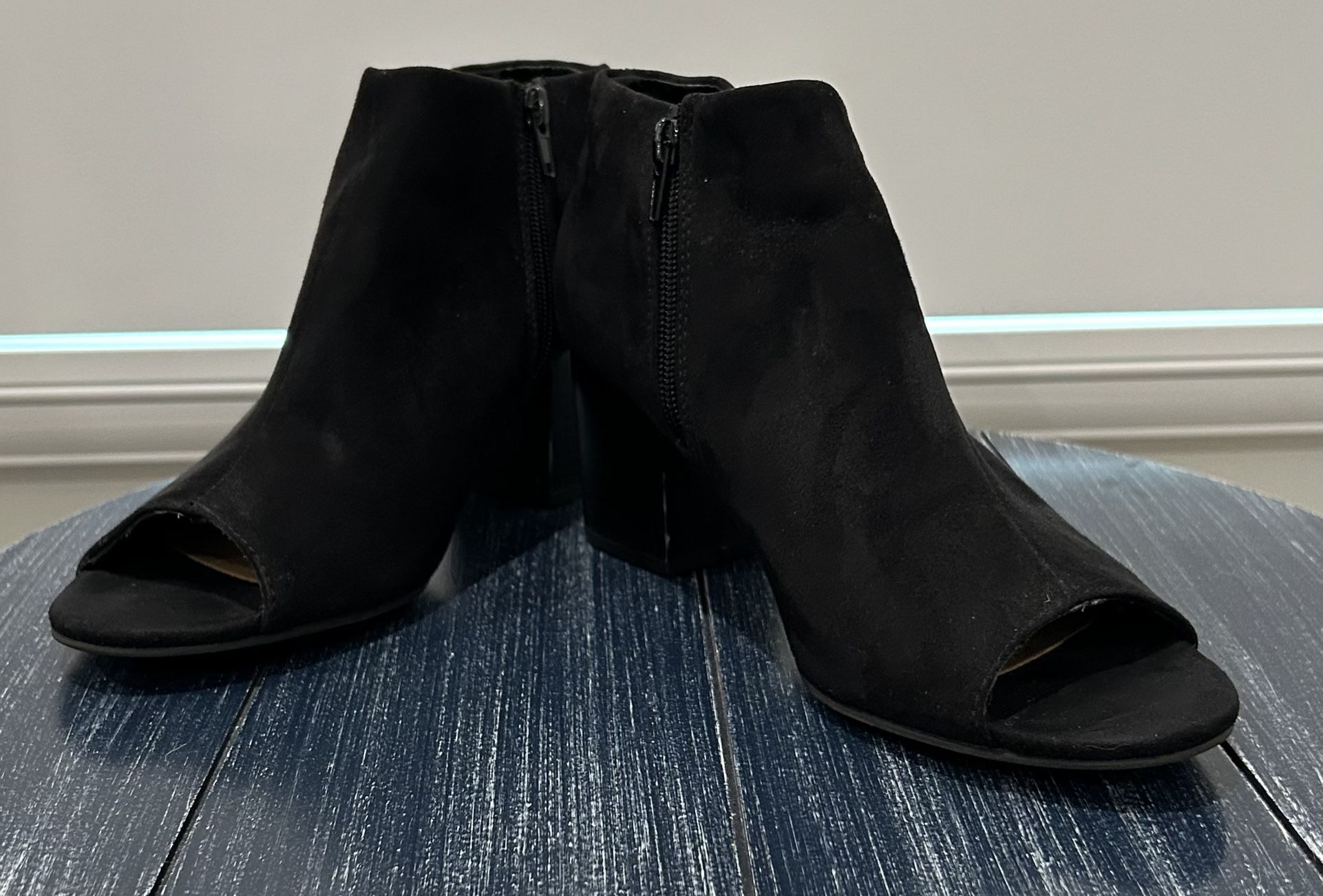 Bamboo Open Toe Booties