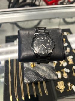Bulova Marine Star Stainless Steel Black Plated Black Dial Men’s watch