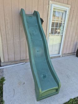 Nice Used 4ft Green Swing And Slide 