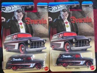 New Hot Wheels Universal Monsters Dracula '55 Chevy Panel