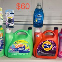 Tide/ Gain Detergent Bundle 