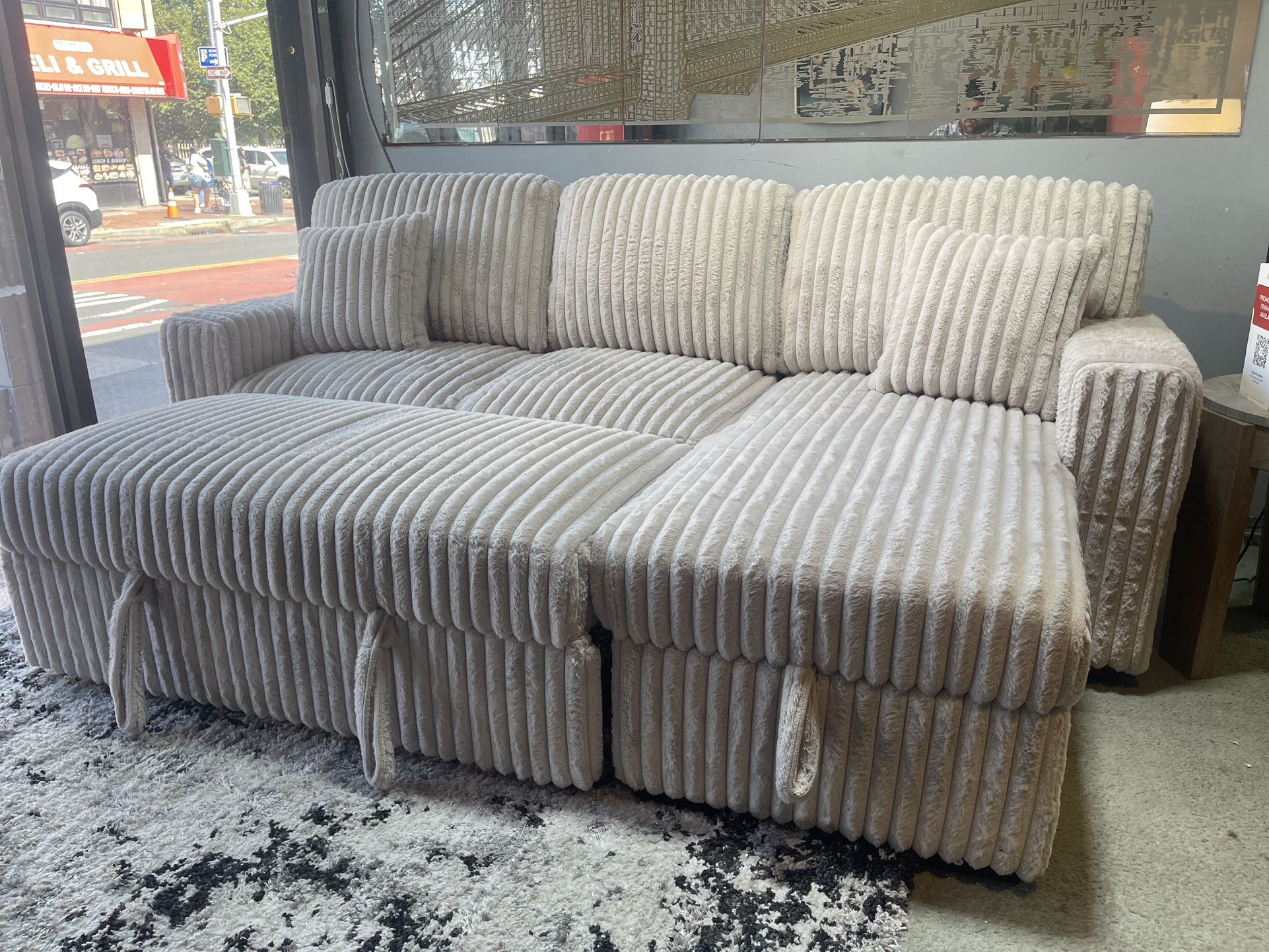 Black Friday Sale Going On Now!! Sleeper Sectional Only $698!!