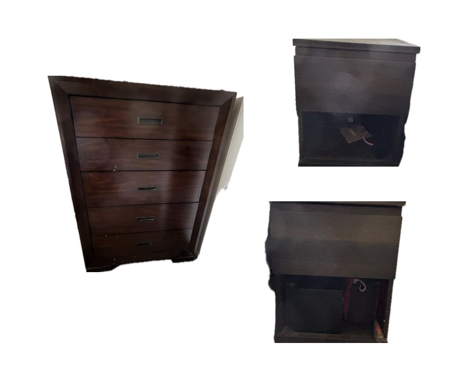 Dresser and two nightstands