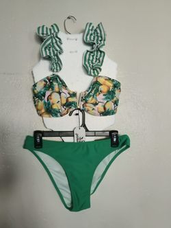 Floral Green Bikini