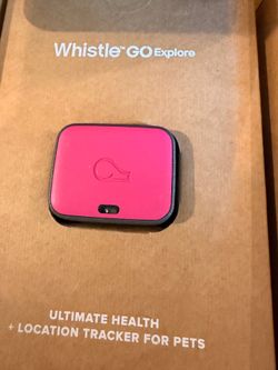 NEW Whistle GO Explore GPS Pet Tracker – Pink – Unused