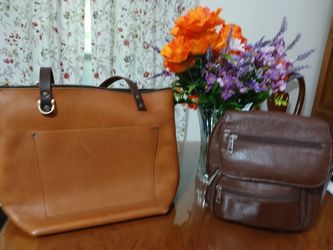 Leather new briefcase for computer / Roma purse
