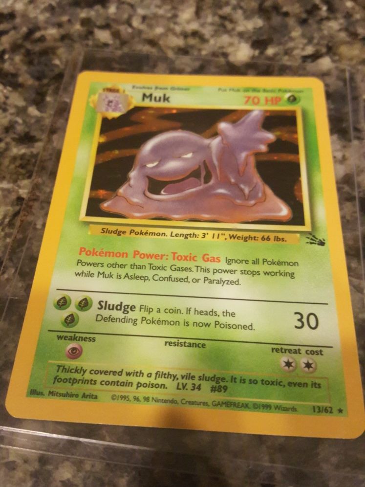 Muk Pokemon Holographic card