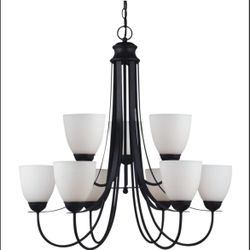 Modern Farmhouse Chandelier Blacksmith Steel