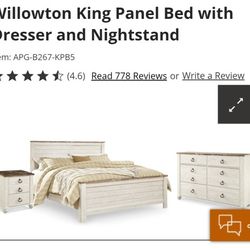 King Bed Dresser And Nighstands 