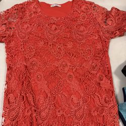 Bright Red Womens Shirt 