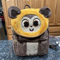 Loungefly Star Wars Plush Wicket Mini Backpack.  Brand New Never used 