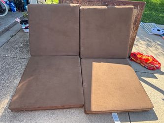 Brown Chair Cushions Set of 2