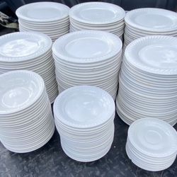 Gibson Imperial Braid commercial grade vintage dish set (Qty 650 pcs)    Prices are as follows:  • 172× Dinner plates  $4.00 each  • 189 × medium size