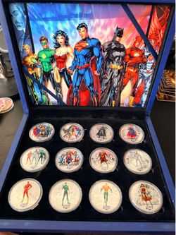 Justice league 12 coin collection