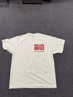 Official 2024 Rolling Loud California Lineup T-Shirt Cream Size L