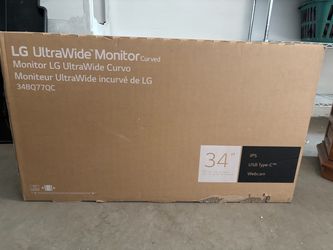 LG 34" UltraWide Curved Monitor 34BQ77QC