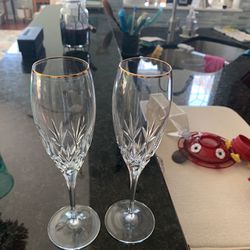 Crystal Champagne Glasses(2)