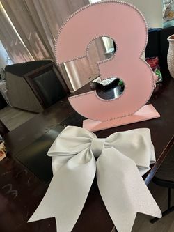 Numero 3 color  Rosa