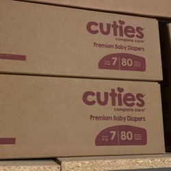 Cuties Diapers Size 7 Box Of 80 