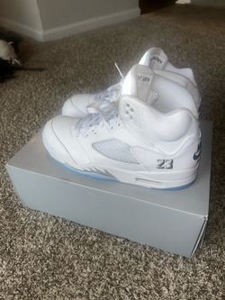 Jordan 5 shoes size 11 White Metallic