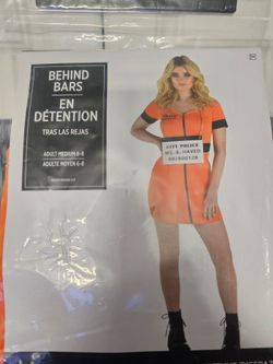 Prisoner Halloween Costume Adult Medium