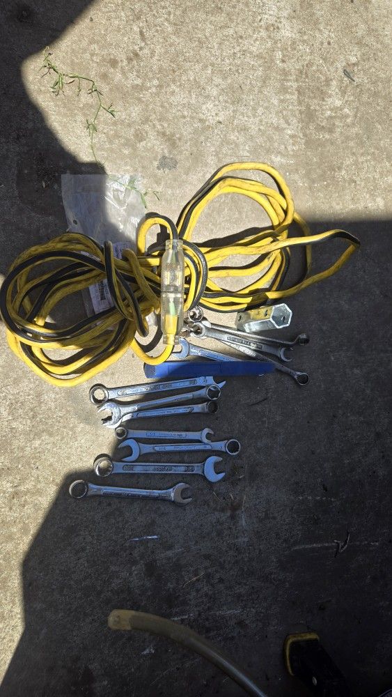 Electric Cord And Wrench