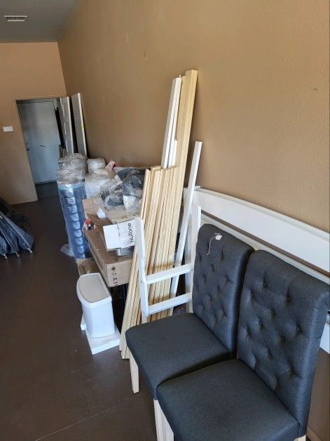 If new mattresses twin size start at $100 set up 2 designer chairs $59