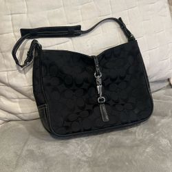 Coach Black Signature Handbag