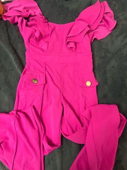 Hot pink jumpsuit size m