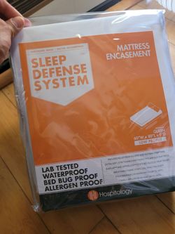 Hospitology Sleep Defense System Queen Mattress Encasement designed for 60"W x 80"L mattresses.