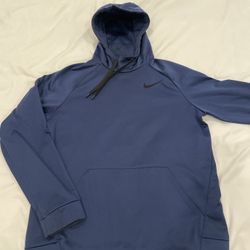 Nike Dri Fit Hoodie Navy Medium 