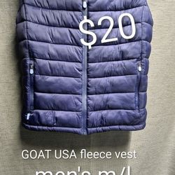 GOAT USA FLEECE VEST LIKE NEW M/L