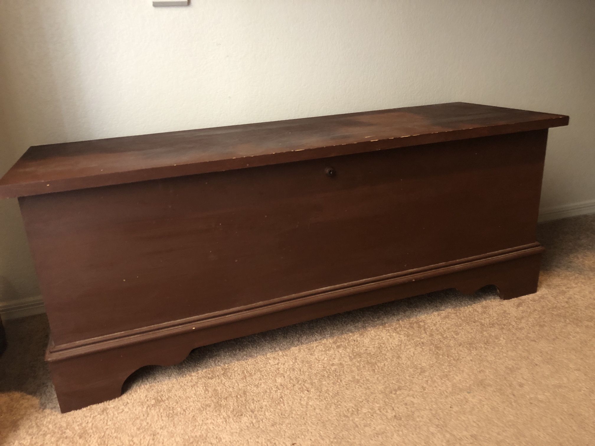 LL BEAN Solid Wood Trunk