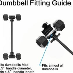 DUMBELL CONVERTER BY SEWD 220LB CAPACITY! NEW IN BOX!
CONVERTIDOR DE MANCUERNAS HASTA 220LB! NUEVO!