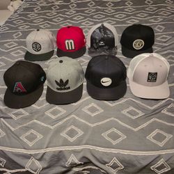Different Hats for sale. Prices below