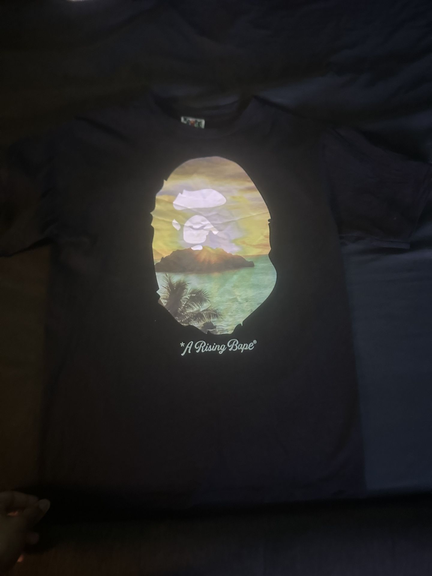 A raising BAPE tee