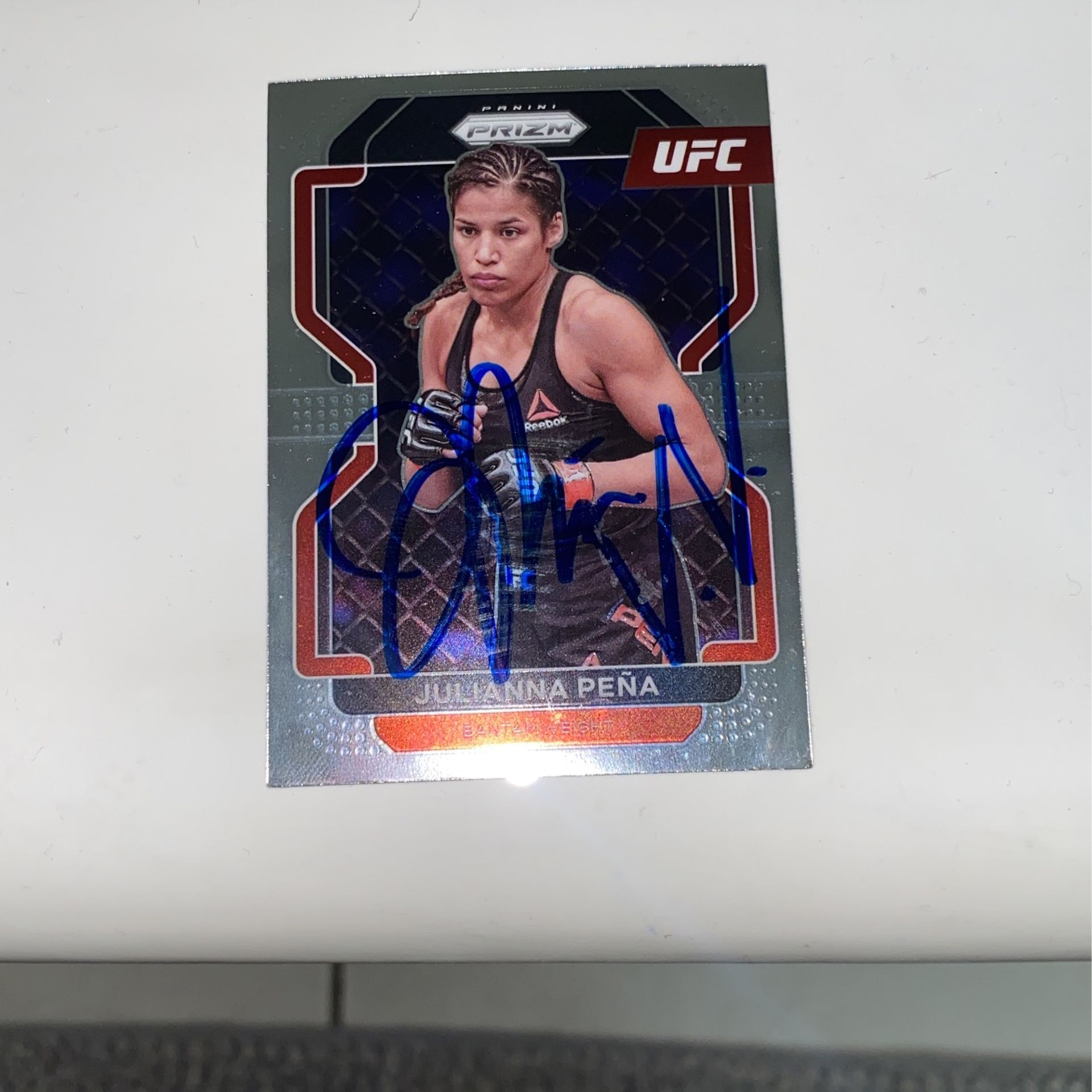 Julianna Autographed Signed Prizm UFC Card