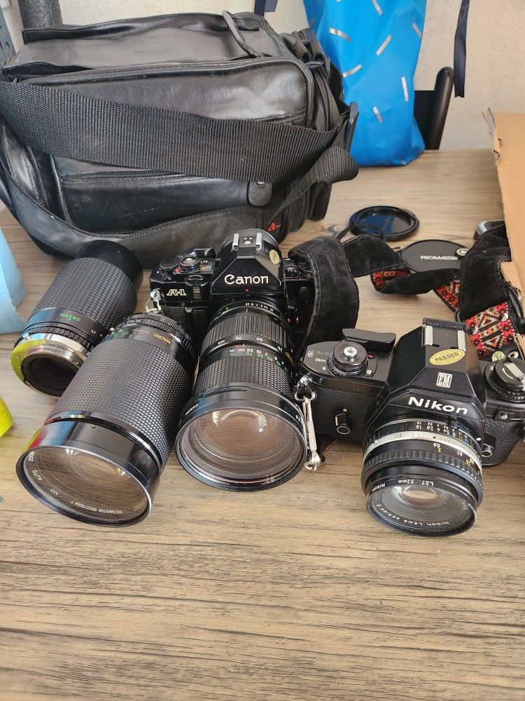 Nikon And Canon Camera
