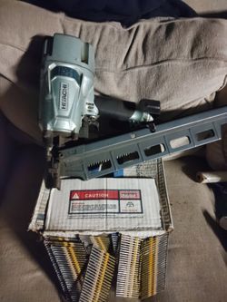 Hitachi nail gun & Box of nails.$200$
