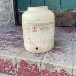 Antique East India Rum Crock.