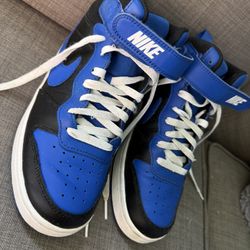 Nike Court Borough Mid 2 Blue/Black Kids Sneakers