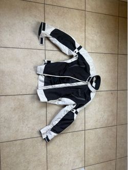 Cycle gear alpha motorcycle jacket white Large