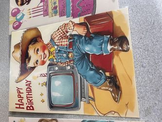 Vintage inspired birthday cards