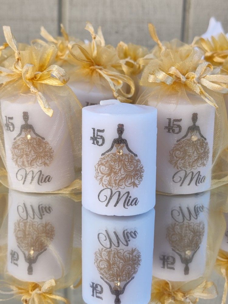 Mis 15 Anos Favors Quinceañera (Set of 12) Candles