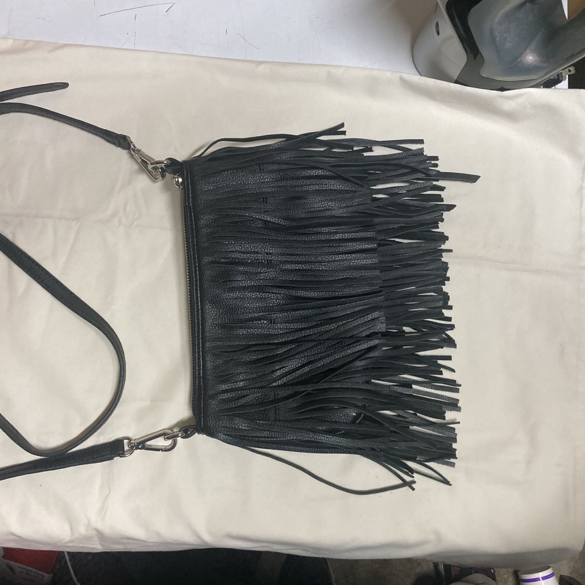 Banana Republic Synthetic Leather Fringe Purse