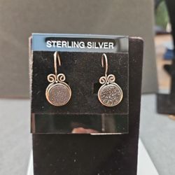 Bali Druzy Black Earrings 