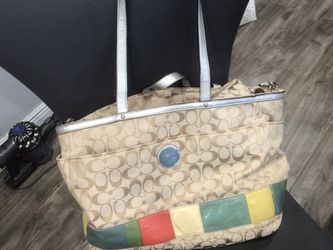 Authentic coach diaper bag
