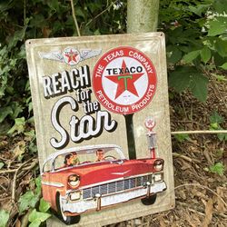 New Texaco Metal Sign 17”x14”