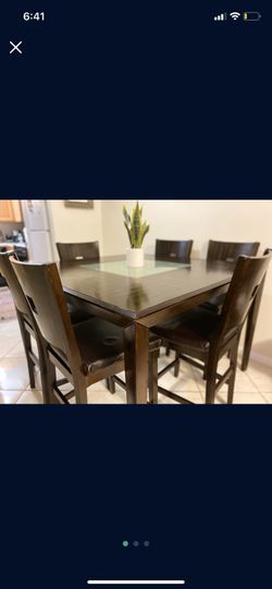 Wood Square High Table