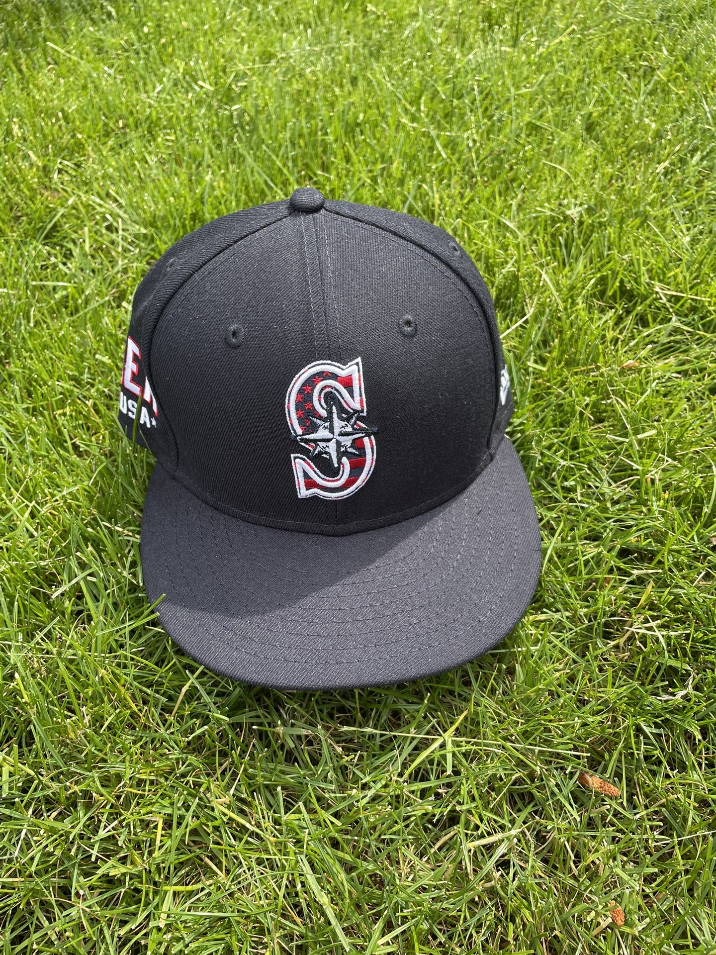 Seattle Mariners MLB New Era 59fifty On Field 4th Of July Fitted Hat 7 1/2